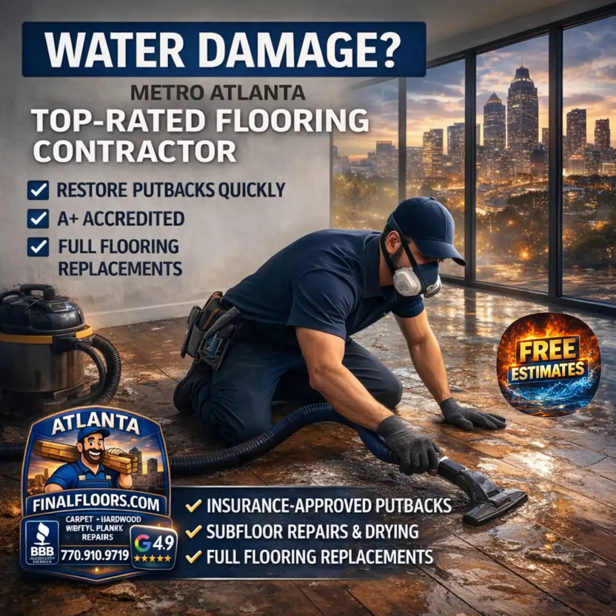 Johns Creek Water Damage Rebuild — Insurance Putback | Final Floors LLC Johns Creek Water Damage Rebuild — Insurance Putback — Final Floors LLC project in Johns Creek, GA