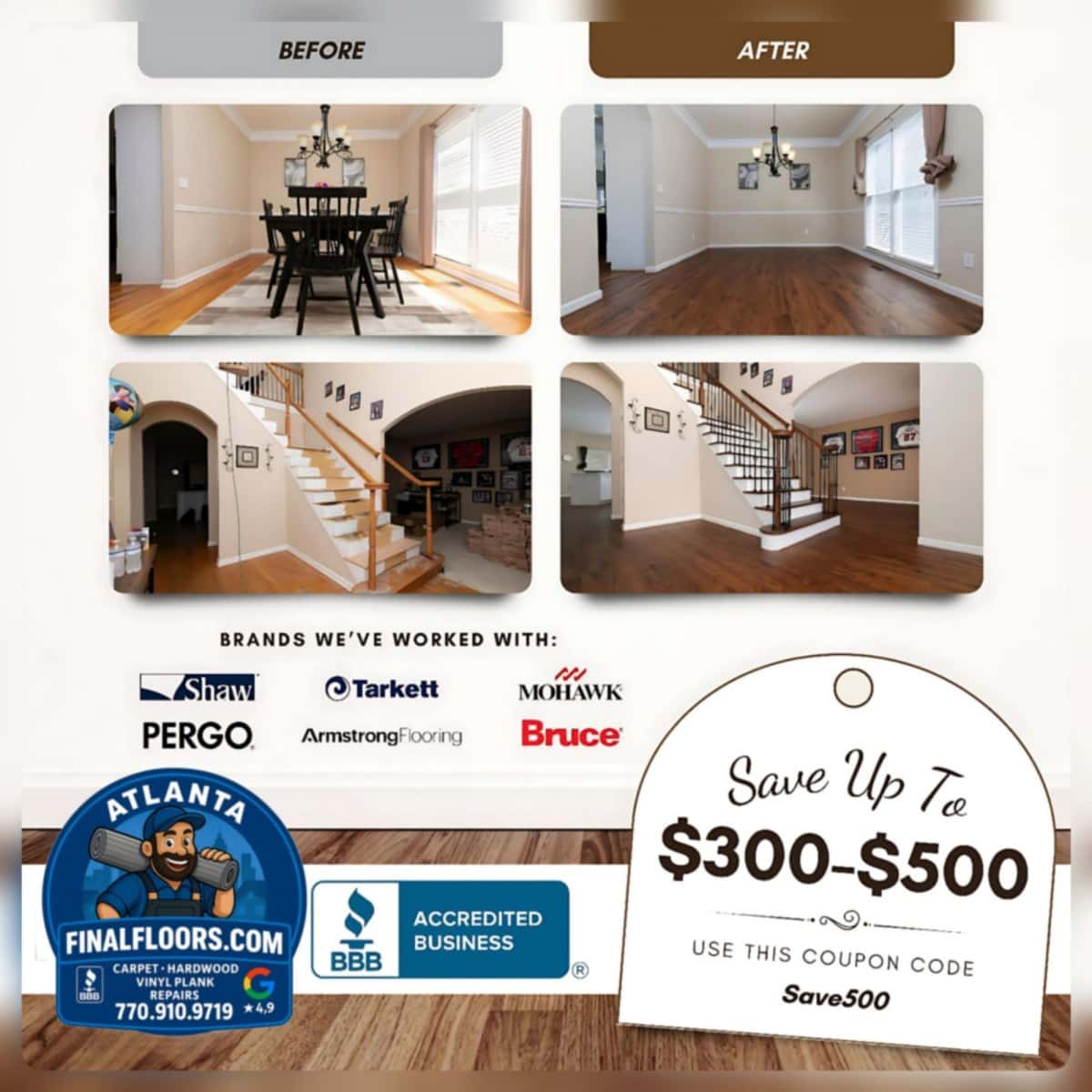 Why Luxury Vinyl Plank Flooring Is a Smart Upgrade for Metro Atlanta Rental Properties
