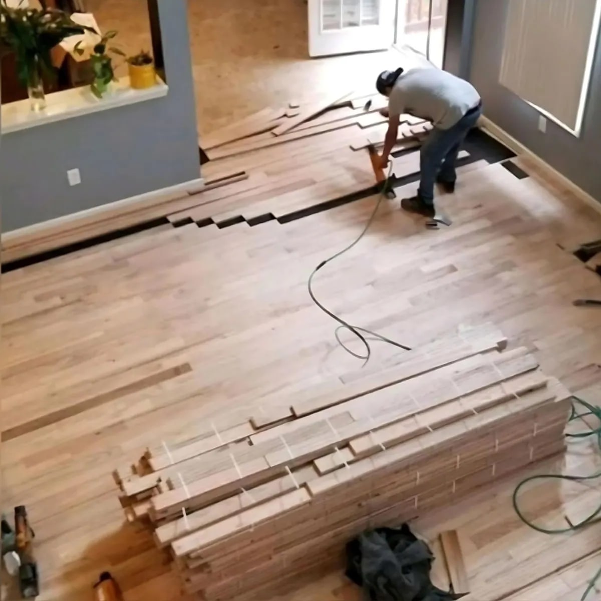 Custom hardwood flooring installation by Final Floors LLC representing Gwinnett County flooring services