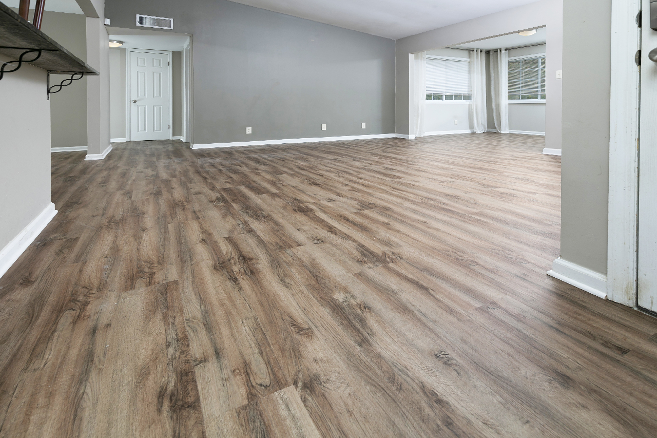 Finished luxury vinyl plank flooring by Final Floors LLC representing DeKalb County flooring services