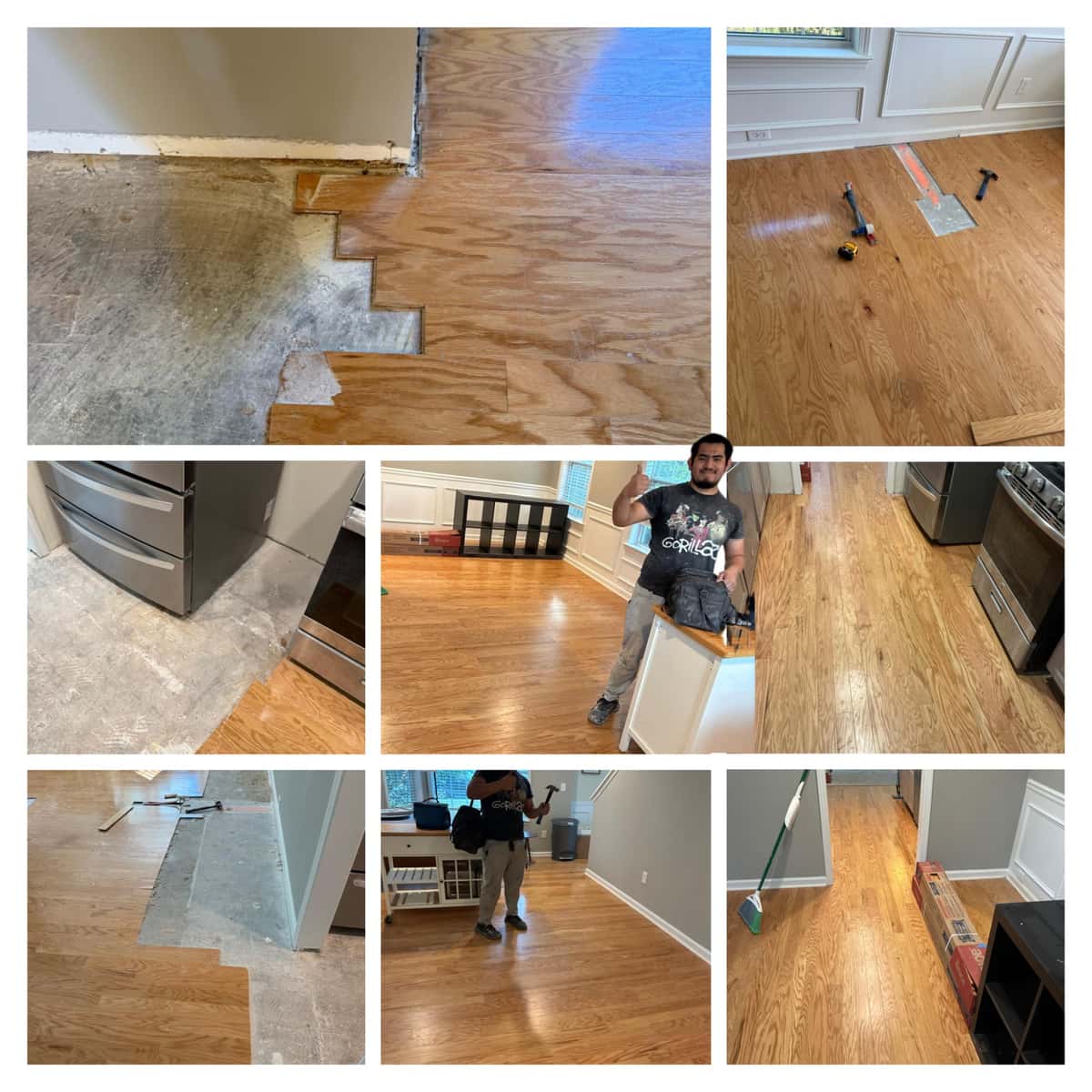 Kennesaw Water Damage Floors Saved — Full Rebuild — Final Floors job-site check-in in Kennesaw, Georgia
