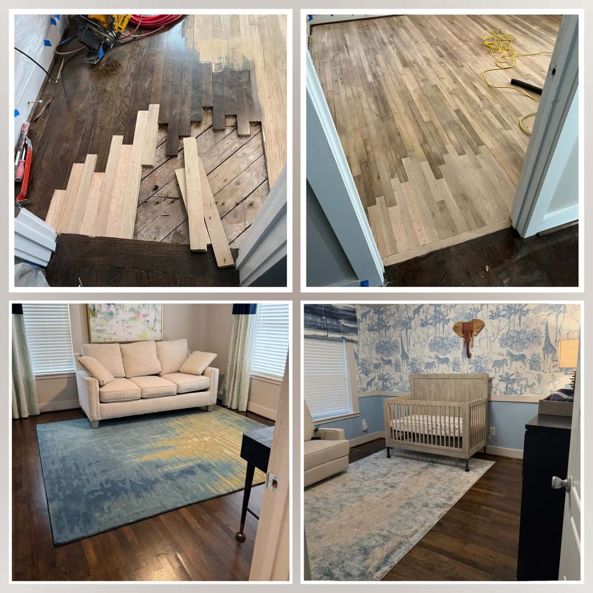 Water Damage Hardwood Repair & Refinish — Atlanta — Final Floors job-site check-in in Atlanta, Georgia