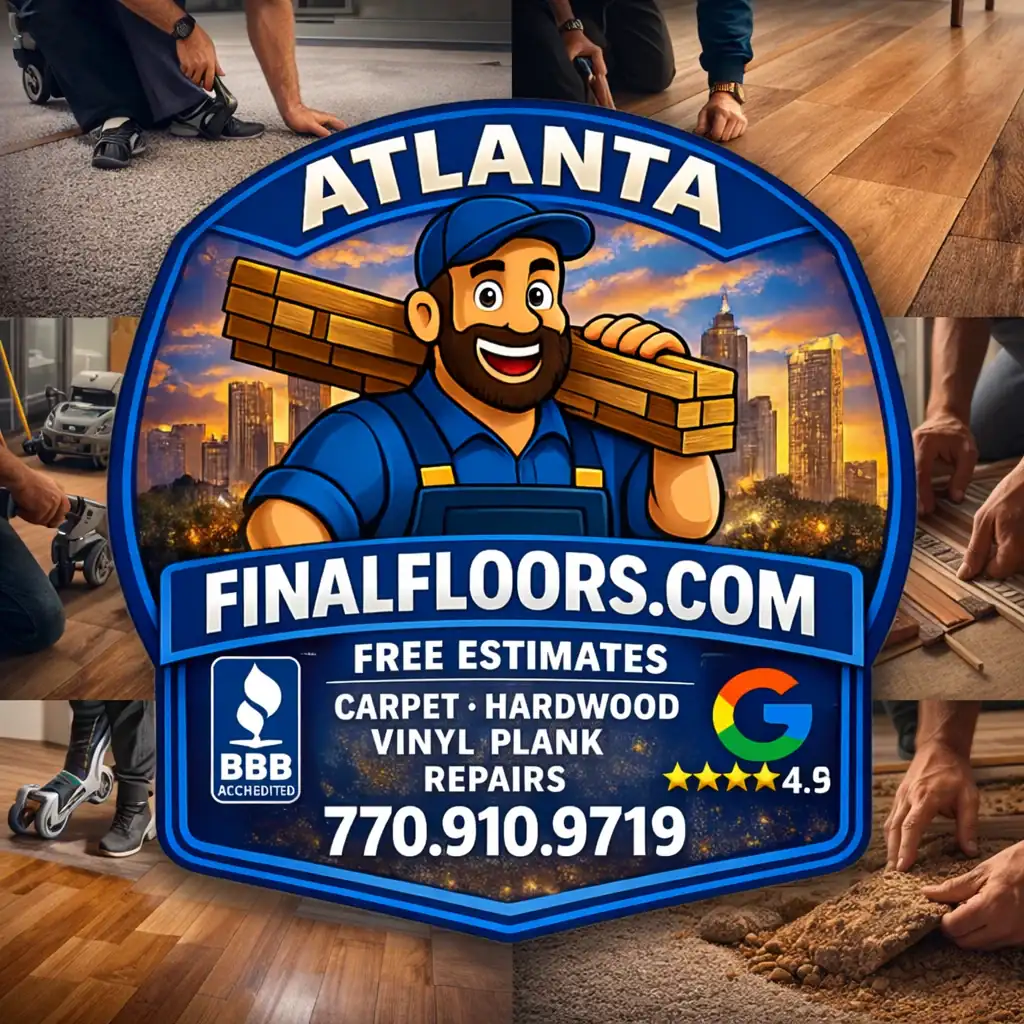 Commercial LVP flooring install — office, Metro Atlanta