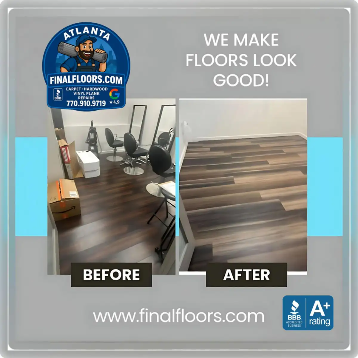 After Hardwood Refinishing — Buckhead, Atlanta — Final Floors LLC